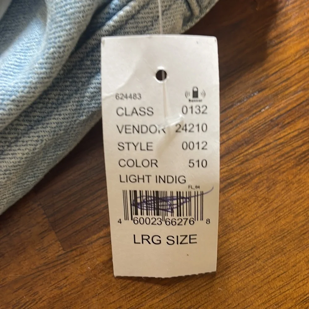 PacSun ladies drawstring slim taper denim jeans. Size large. NWT.